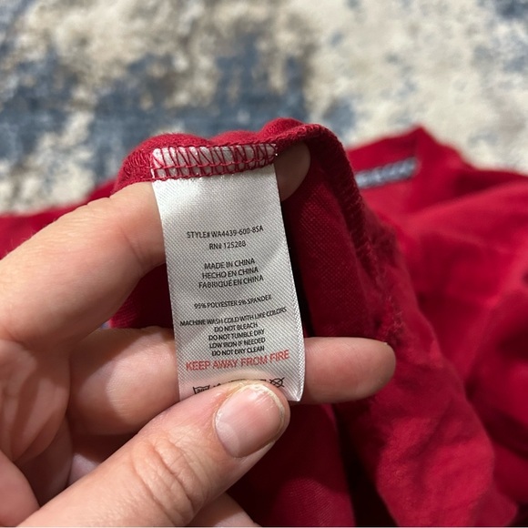 Life is Good Sleep Red Santa Dog Print Pajama Sweater Size Large - Picture 5 of 9